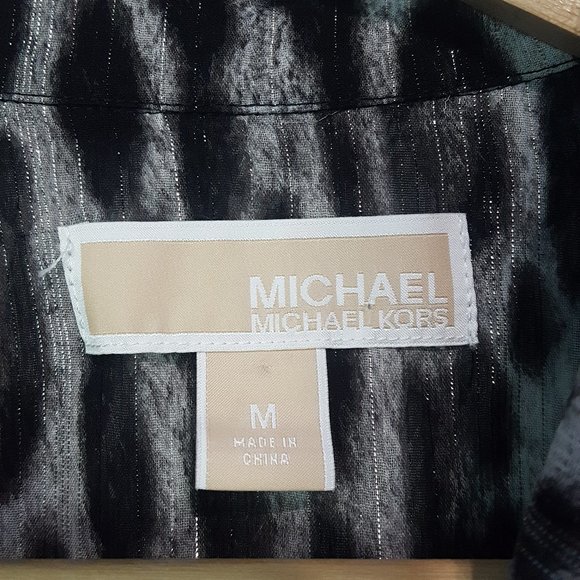 Michael by Michael Kors Snow Leopard Print Sz M - Picture 6 of 8